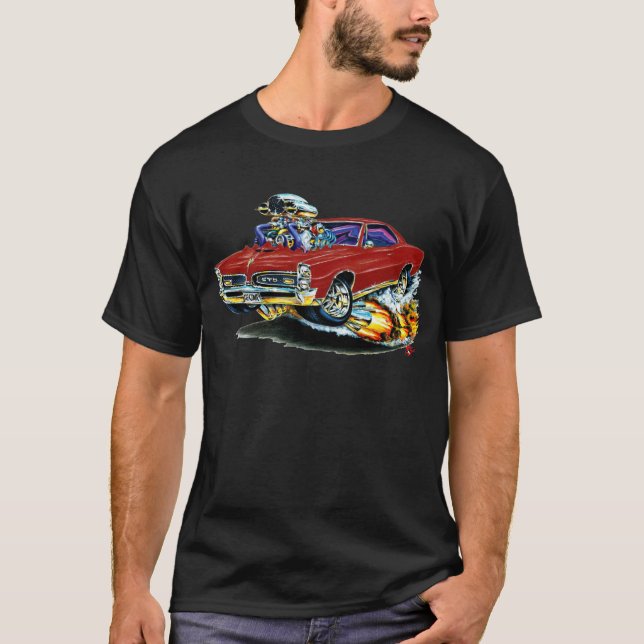 Camiseta 1966-67 coche marrón de GTO (Anverso)