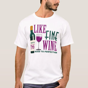 Camiseta 1966 COMO EL VINO fino envejecido al vintage de la
