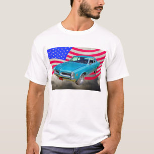 Camiseta 1966 Pontiac Le Mans y bandera americana