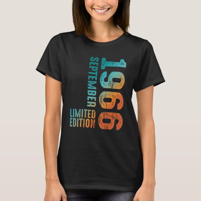 Camiseta 1966 Septiembre 1966 Año 1966 Retro 1966 (Anverso)