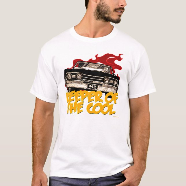 Camiseta 1967 del coche de Oldsmobile 442 (Anverso)