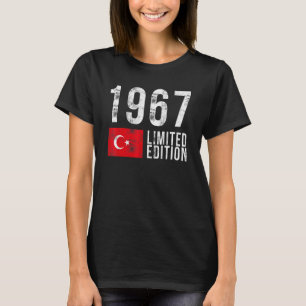 Camiseta 1967 Edición limitada Turquía con cumpleaños de la