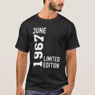 Camiseta 1967 June Happy Birthday Fiesta