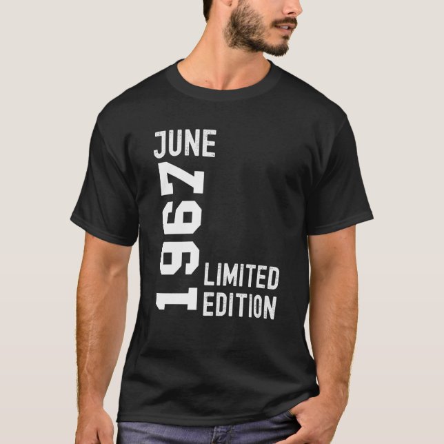 Camiseta 1967 June Happy Birthday Fiesta (Anverso)