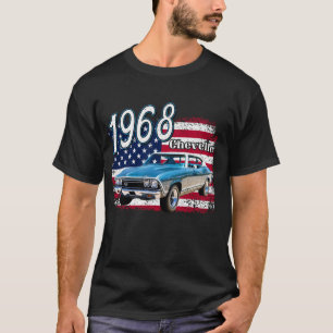 Camiseta 1968 68 Chevelle, SS,396,4th, de, julio, norteamer