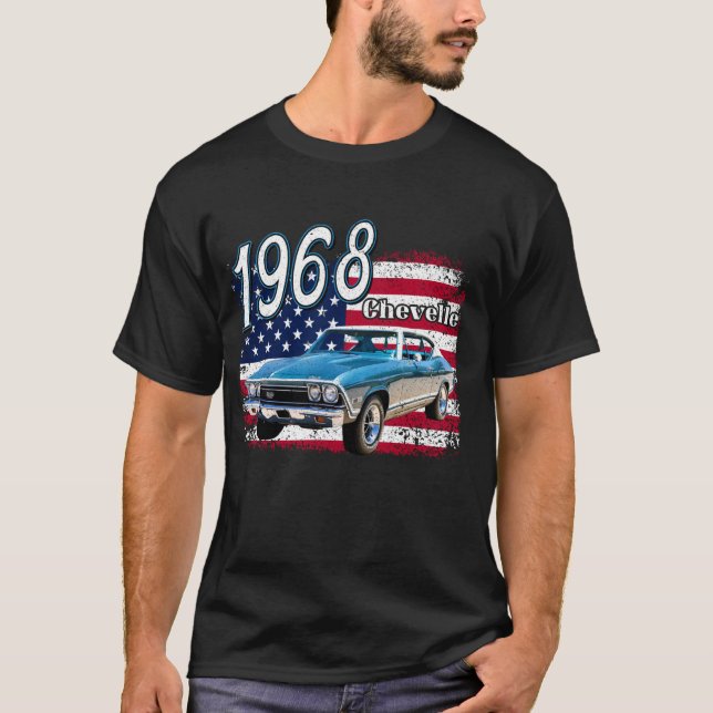 Camiseta 1968 68 Chevelle, SS,396,4th, de, julio, norteamer (Anverso)