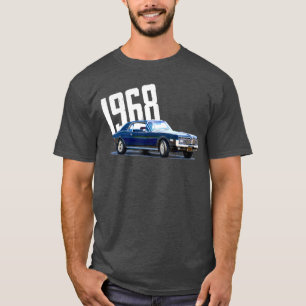 Camiseta 1968 68 Mercury Cougar Azul Clásico Antiguo Vintag