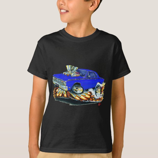 Camiseta 1968-71 coche del azul del dardo de Dodge (Anverso)