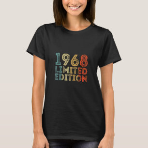 Camiseta 1968 Antiguo Cumpleaños Vintage Retro
