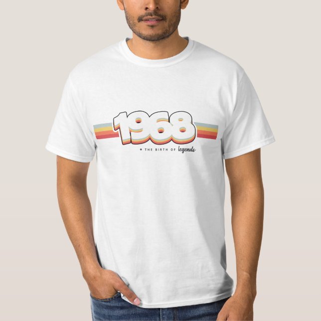 Camiseta 1968 El nacimiento de las leyendas (Anverso)