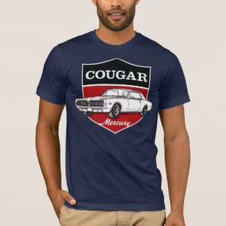 Camiseta 1968) ilustraciones del escudo de Mercury Cougar (