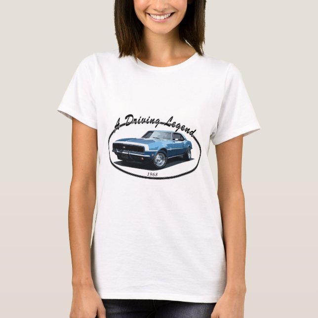 CAMISETA 1968 NEGRO DE CAMARO SS (Anverso)