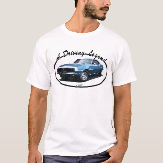 CAMISETA 1968 NEGRO DE CAMARO SS (Anverso)