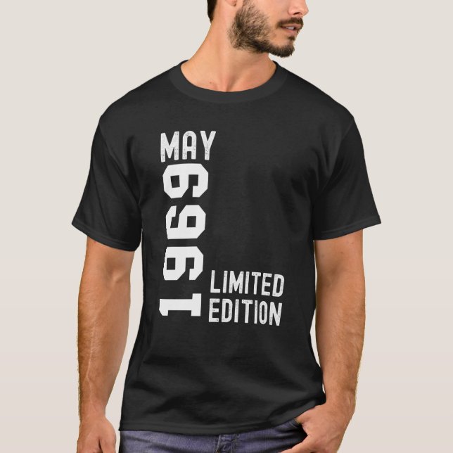Camiseta 1969 May Happy Birthday Fiesta (Anverso)