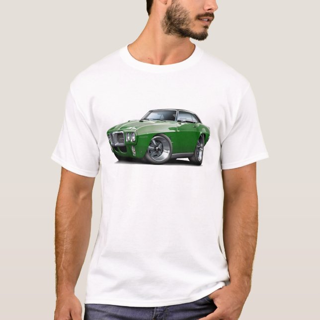 Camiseta 1969 oscuridad de Firebird - verde - coche (Anverso)
