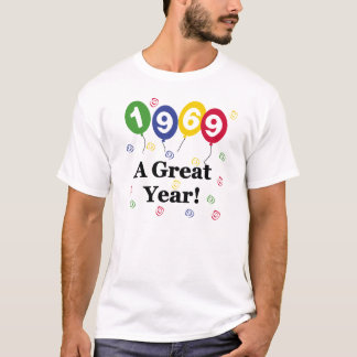 Camiseta 1969 un cumpleaños del gran año