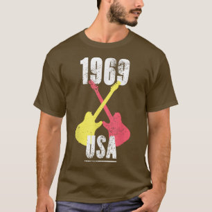 Camiseta 1969 USA Guitarist Guitar Player