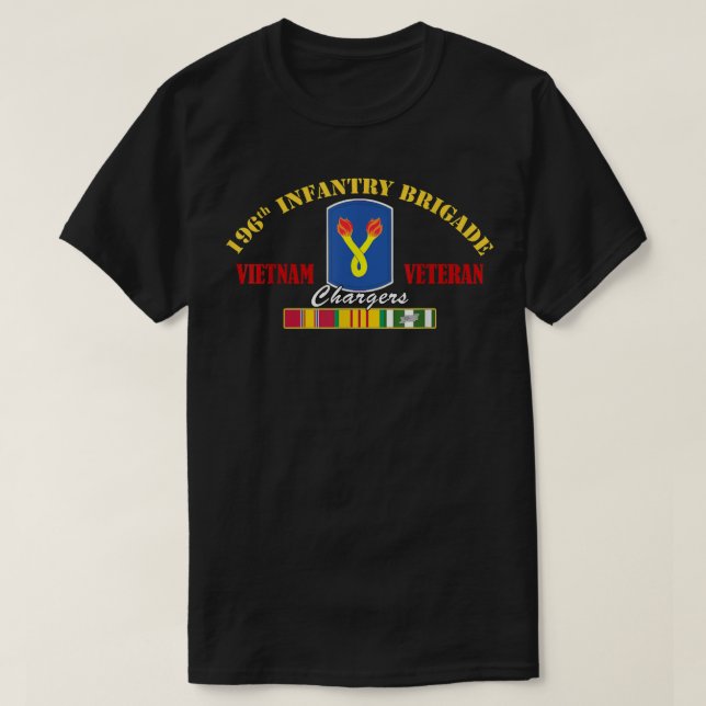 Camiseta 196.ª Brigada de Infantería Veteranos de Vietnam D (Diseño del anverso)