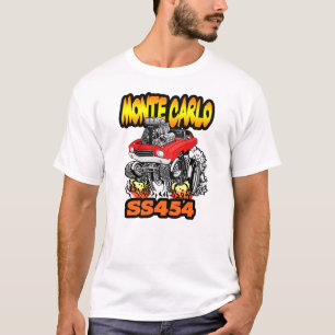 Camiseta 1970 1971 Montecarlo SS 454 Personalizado Hot Rod