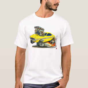 Camiseta 1970-72 coche del amarillo del desafiador de Dodge