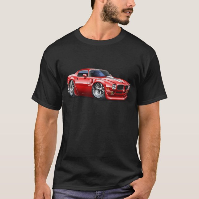 Camiseta 1970/72 coche del rojo del transporte (Anverso)