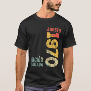Camiseta 1970 Agosto 1970 1970 1970