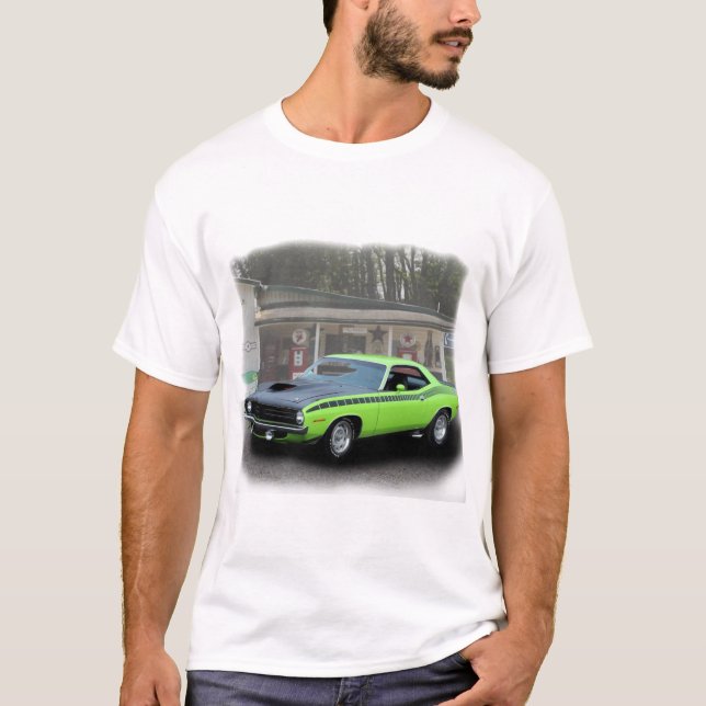 Camiseta 1970 Plymouth AAR Cuda (Anverso)