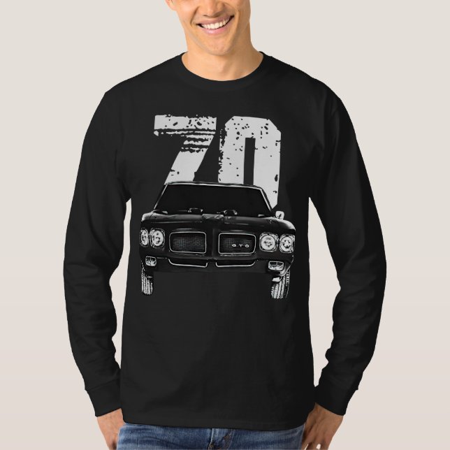 Camiseta 1970 Pontiac GTO Front Grill View with Year Classi (Anverso)