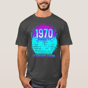 Camiseta 1970 Vintage 51st Birthday Aesthetic Sunset Palm 5
