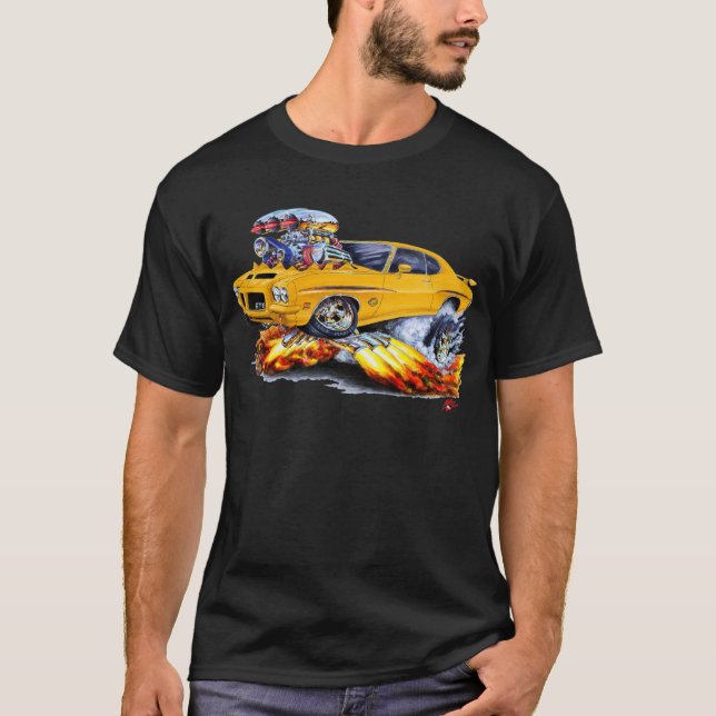 Camiseta 1971-72 coche del naranja del juez de GTO (Anverso)
