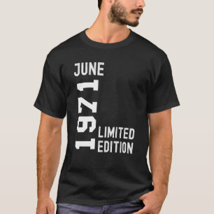Camiseta 1971 Junio Fiesta Feliz Cumpleaños