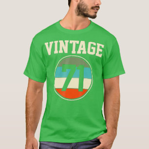 Camiseta 1971 Vintage de cumpleaños 71 años