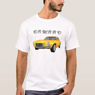 Camiseta 1972 Camaro Z28: Coche muscular: Fin amarillo: cam