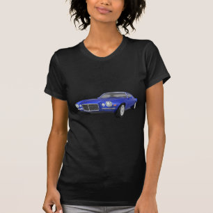 Camiseta 1972 Camaro Z28: Coche muscular: Fin azul: