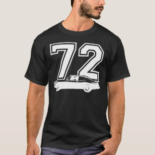 Camiseta 1972 Chevy Nova Side View Year Royal Blue Graphic