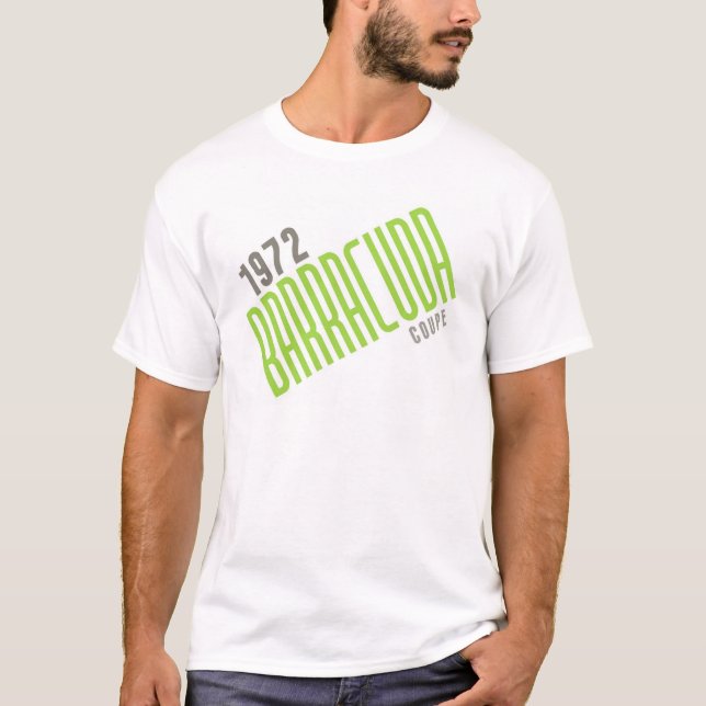 Camiseta 1972 cupé del Barracuda - luz de calcio (Anverso)