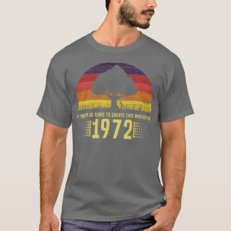 Camiseta 1972 Obra maestra de atardecer retro vintage 50º n