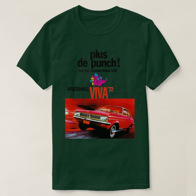 Camiseta 1972 VAUXHALL VIVA Francés y TShirt 1 (Diseño del anverso)