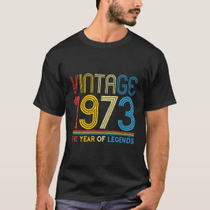 Camiseta 1973 1973 Para Leyendas Nacidas En 1973