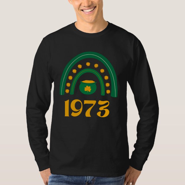 Camiseta 1973 Pro Choice St Patrick s Day Irish Shamrock Fe (Anverso)