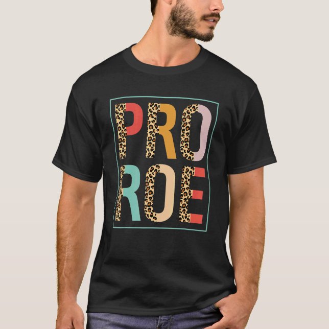 Camiseta 1973 Pro Roe Pro Choice Feminist Leopard Retro (Anverso)