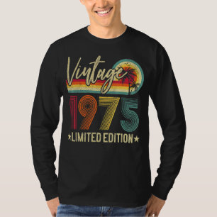 Camiseta 1975 47º cumpleaños Mordaza de 47 años