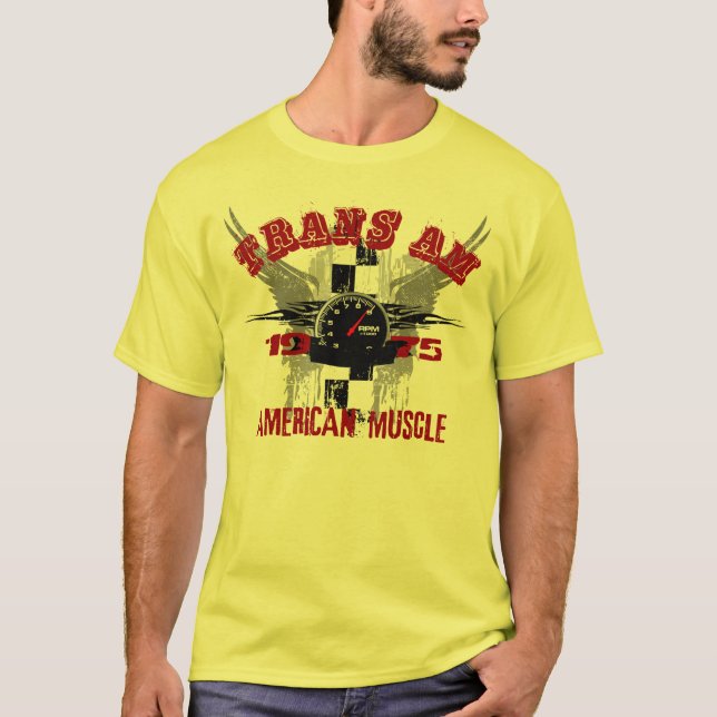 Camiseta 1975 del gráfico del transporte (Anverso)