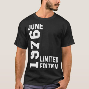 Camiseta 1976 Junio Fiesta Feliz Cumpleaños