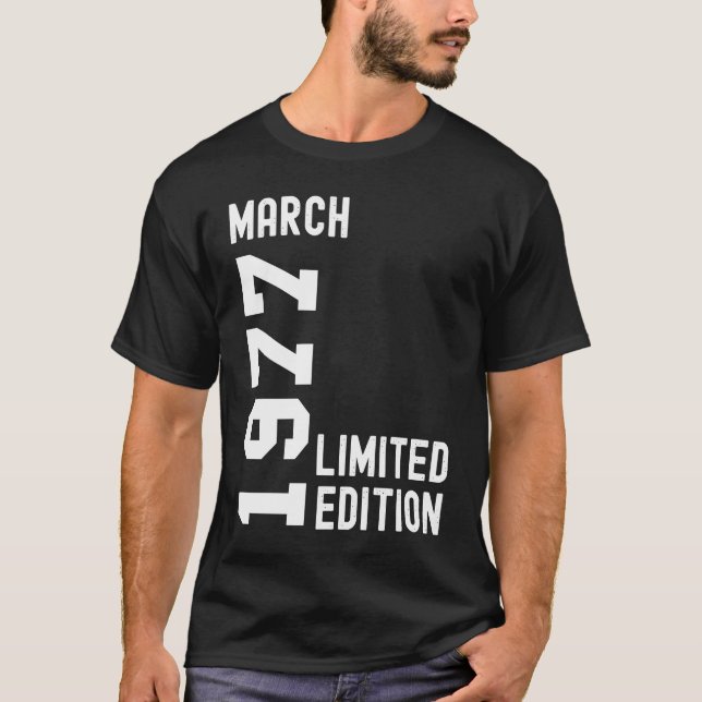 Camiseta 1977 Marcha feliz Fiesta de cumpleaños (Anverso)