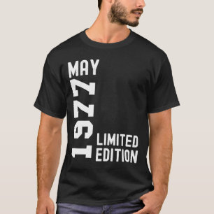 Camiseta 1977 May Happy Birthday Fiesta