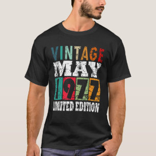 Camiseta 1977 Year Born In May Birth Saying 1