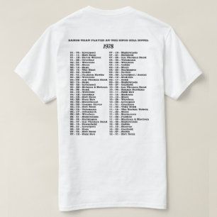 CAMISETA 1978 - BANDS QUE JUGÓ EL HOTEL KNOB HILL