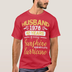 Camiseta 1978 Hus 42 Años De Ser Sunshine Mezclado Con Hur