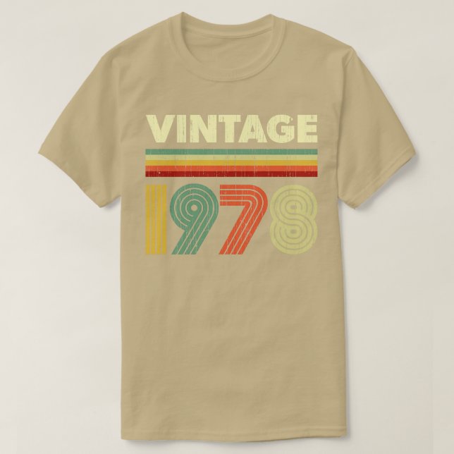 Camiseta 1978 Nacimiento Retro 43 años Diseño (Diseño del anverso)